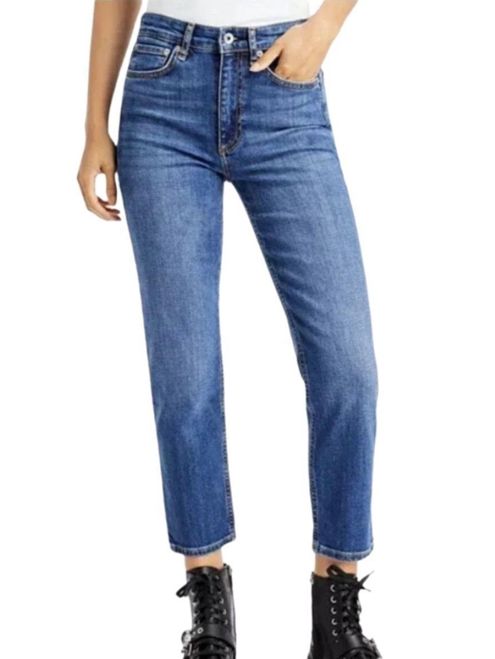 rag & bone Nina High Rise Ankle Cigarette Jeans Size 27